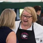 Perthshire On A Plate….05.08.16 
Business breakfast…Chef Rosemary Shrager talks with Fiona Walker of sponsors DWK
Picture by Graeme Hart.
Copyright Perthshire Picture Agency
Tel: 01738 623350  Mobile: 07990 594431