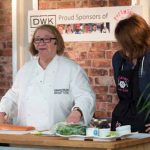 Perthshire On A Plate….05.08.16 
Celebrity chef Rosemary Shrager during her cookery demonstation with volunteer Helen Weir, at Perthshire On A Plate food festival held today and tomorrow at Perth Show. Tomorrow’s celebrity chef is Scottish Spice King Tony Singh.
Each day features a full demonstration programme of celebrity and top local chefs.    The two day food lovers event is organised by Perthshire Chamber of Commerce.
Picture by Graeme Hart.
Copyright Perthshire Picture Agency
Tel: 01738 623350  Mobile: 07990 594431