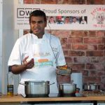 Perthshire On A Plate….05.08.16 
Chef Praveen Kumar from The Tabla in Perth pictured during his cookery demonstation at Perthshire On A Plate food festival held today and tomorrow at Perth Show. Tomorrow’s celebrity chef is Scottish Spice King Tony Singh.
Each day features a full demonstration programme of celebrity and top local chefs.    The two day food lovers event is organised by Perthshire Chamber of Commerce.
Picture by Graeme Hart.
Copyright Perthshire Picture Agency
Tel: 01738 623350  Mobile: 07990 594431