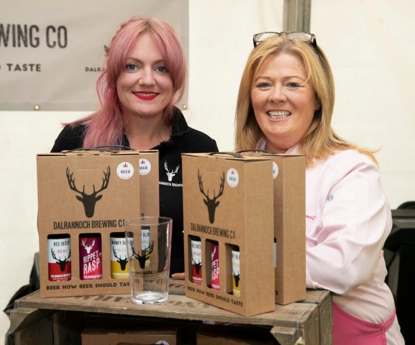 Perthshire on a Plate..04.08.18
Scottish Chef Jak ODonnell pictured with stall holders
Picture by Graeme Hart.
Copyright Perthshire Picture Agency
Tel: 01738 623350  Mobile: 07990 594431