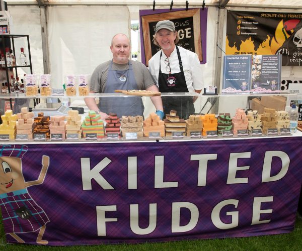 Perthshire on a Plate..03.08.18
Chef Paul Rankin with stall holders
for further info please contact Maureen Young on 07778 779888
Picture by Graeme Hart. 
Copyright Perthshire Picture Agency
Tel: 01738 623350  Mobile: 07990 594431