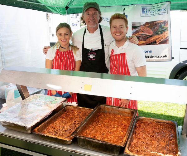 Perthshire on a Plate..03.08.18
Chef Paul Rankin with stall holders
for further info please contact Maureen Young on 07778 779888
Picture by Graeme Hart. 
Copyright Perthshire Picture Agency
Tel: 01738 623350  Mobile: 07990 594431